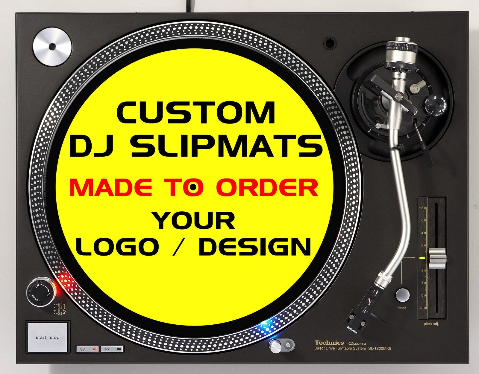 12" Custom Printed Slipmat (single) image 0