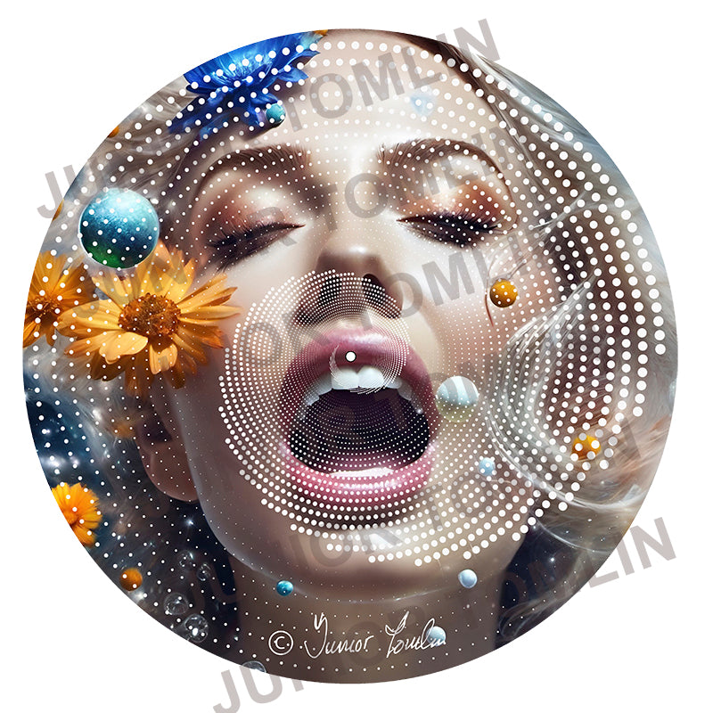 Spirally Dotty Girl -  Original artwork by Junior Tomli image 0