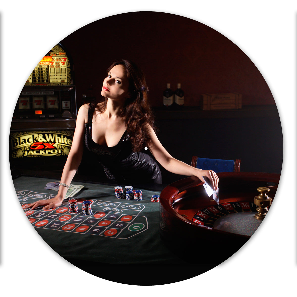 Casino Dealer Croupier Lady image 0