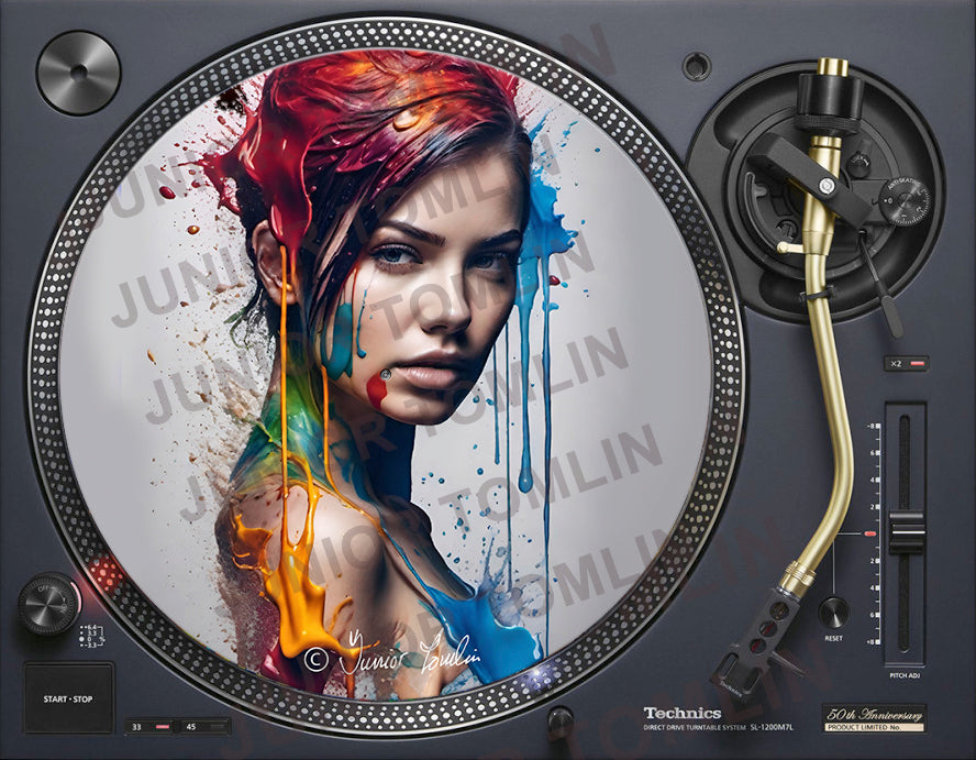 Paint Splatter Girl -  Original artwork by Junior Tomli image 1
