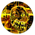 Scary Crazy Face Art Yellow image 0