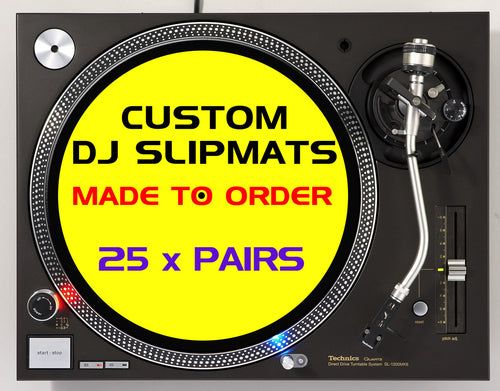 12" Custom Printed Slipmats (25 x Pairs) image 0