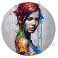 Paint Splatter Girl -  Original artwork by Junior Tomli image 0