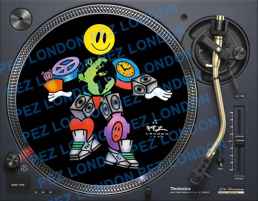 Pezman 1990 Original Rave Flyer Artwork by PEZ London image 1