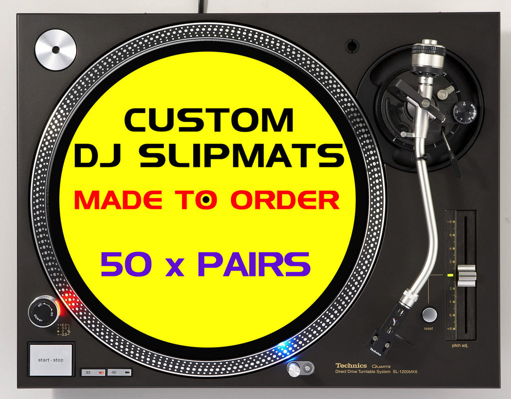 12" Custom Printed Slipmats (50 x Pairs) image 0