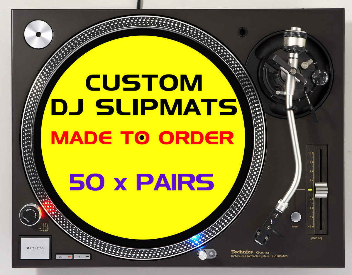 12" Custom Printed Slipmats (50 x Pairs) image 0