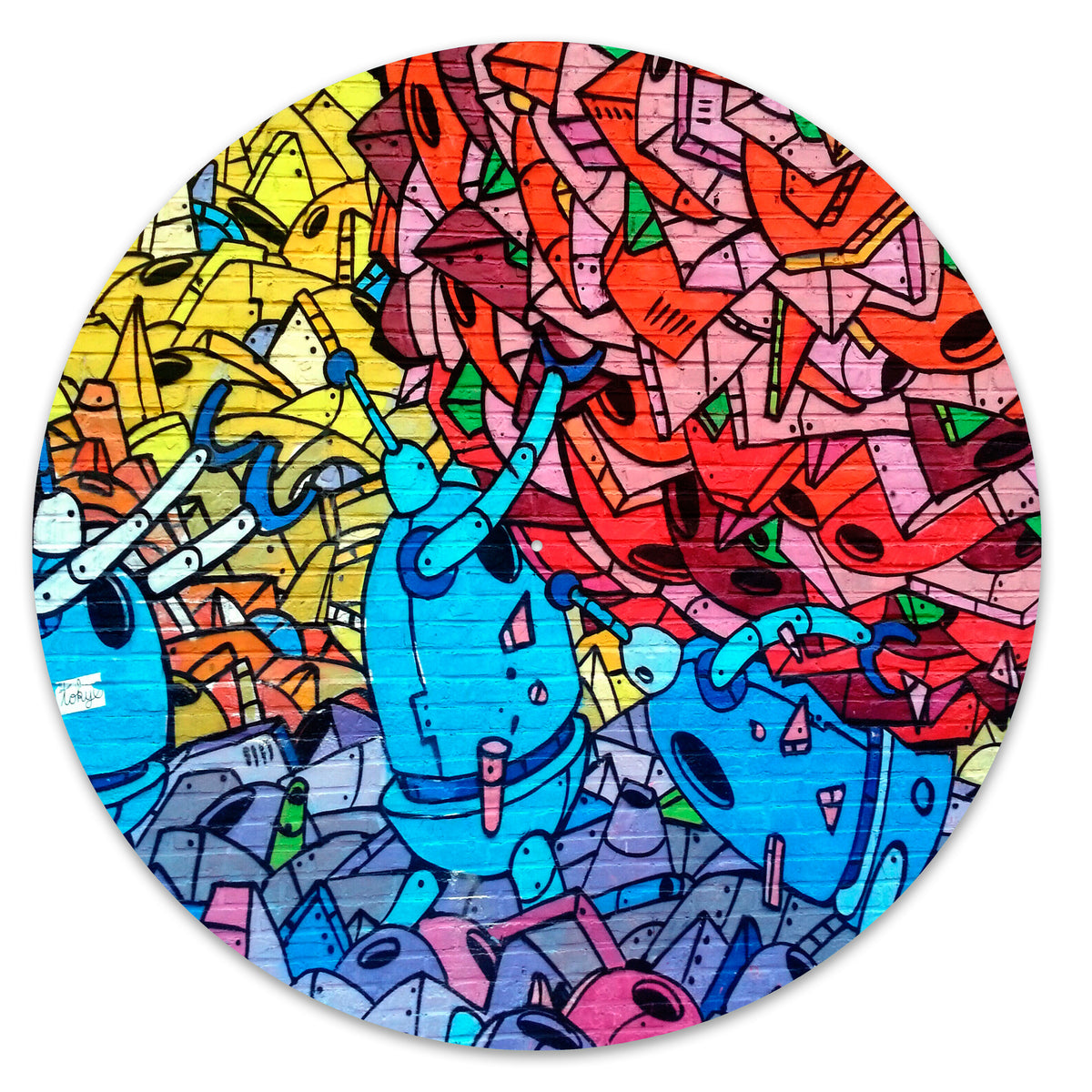 Colourful Graffiti Robot image 0