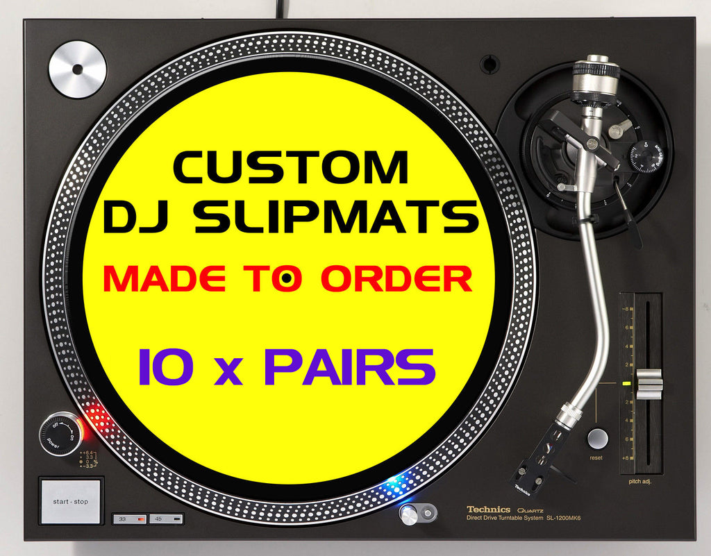 12" Custom Printed Slipmats (10 x Pairs) image 0