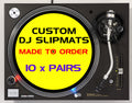 12" Custom Printed Slipmats (10 x Pairs) image 0