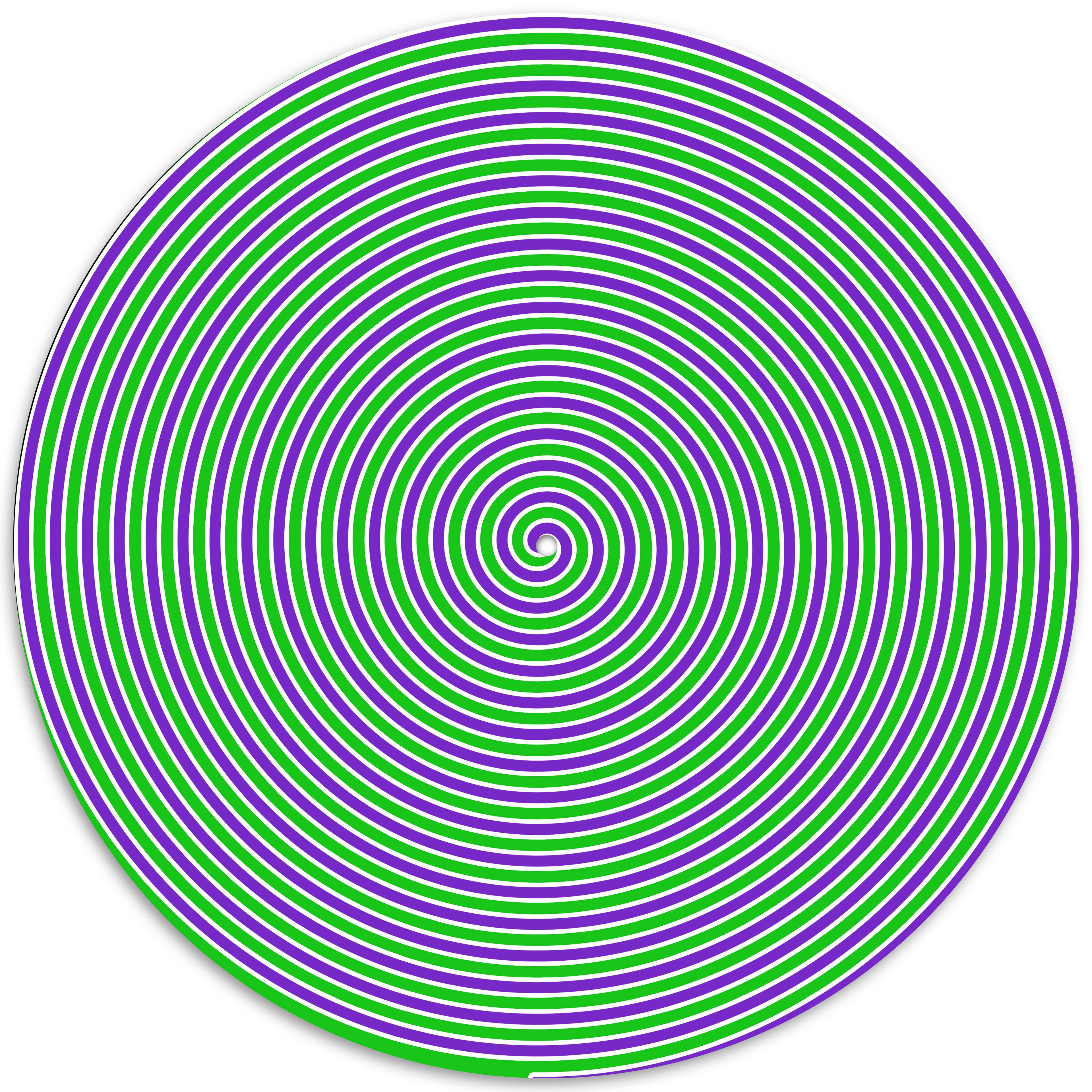 Psychedelic Spiral Green image 0