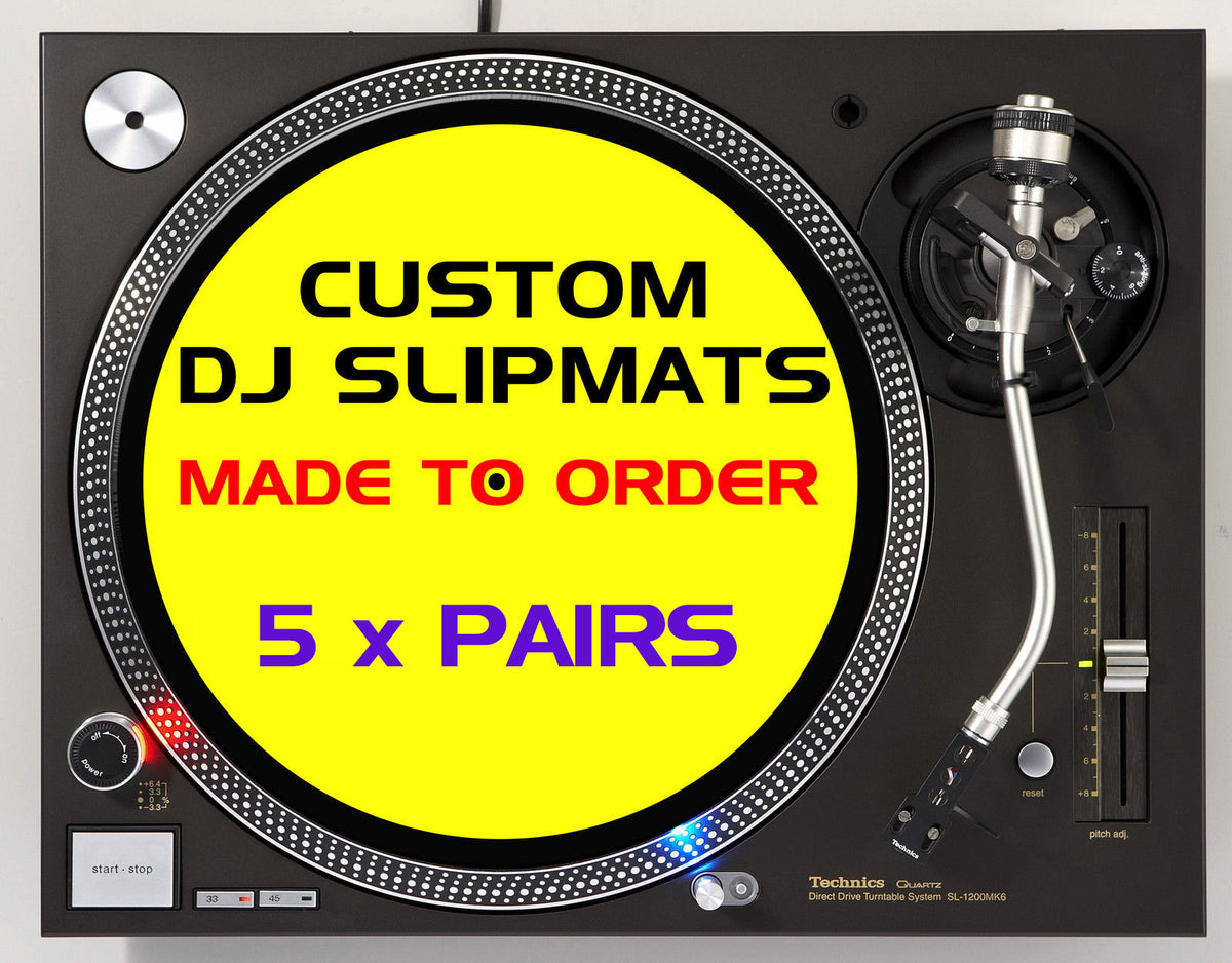 12" Custom Printed Slipmats (5 x Pairs) image 0