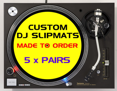 12" Custom Printed Slipmats (5 x Pairs) image 0