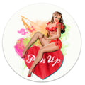 Retro Pin Up - Heart Lady image 0