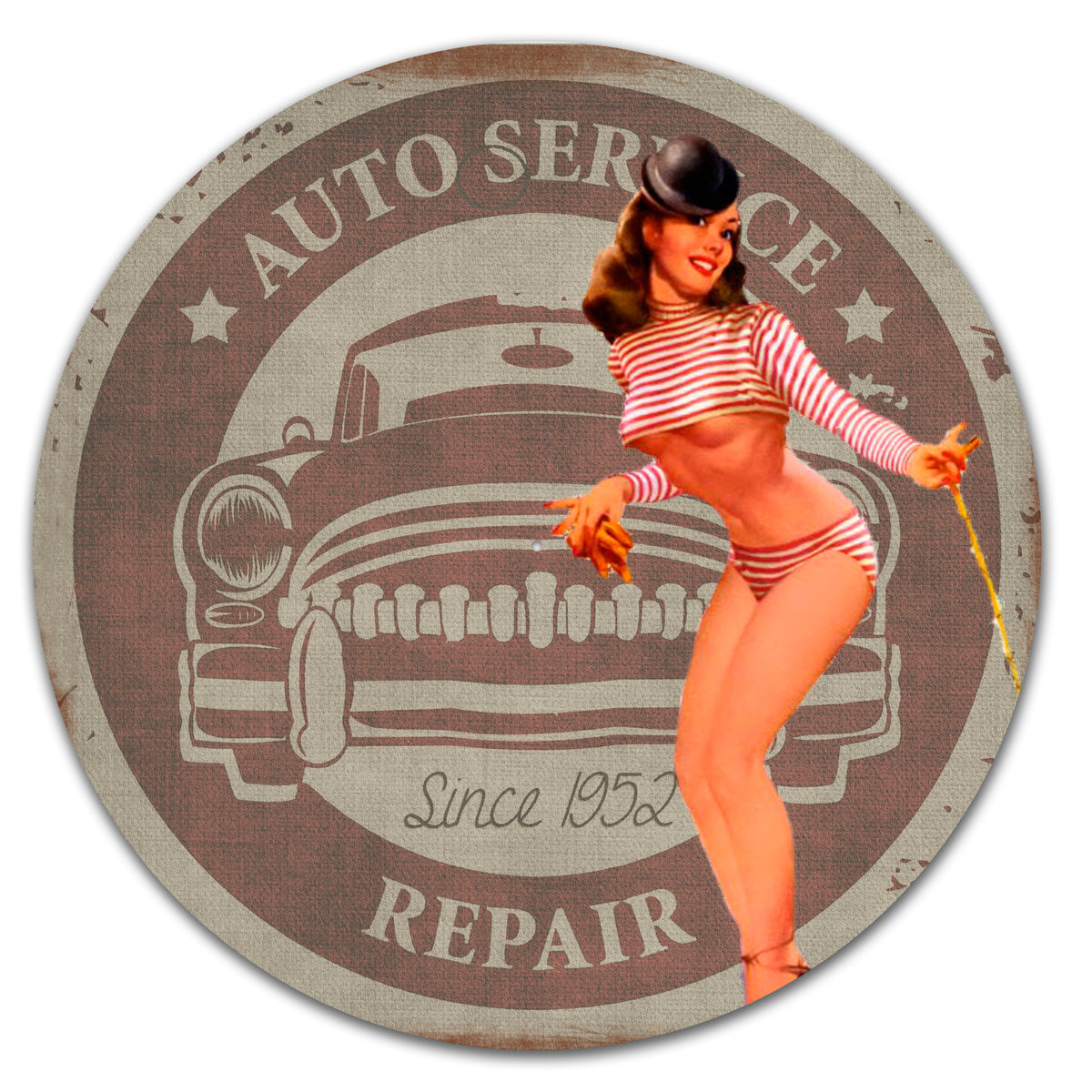Retro Pin Up - Automotive Lady image 0