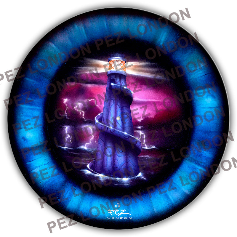 Eye See - Helter Skelter style Original Rave Flyer Artwork by PEZ London image 0