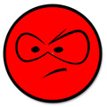 Red Angry Emoji Face image 0