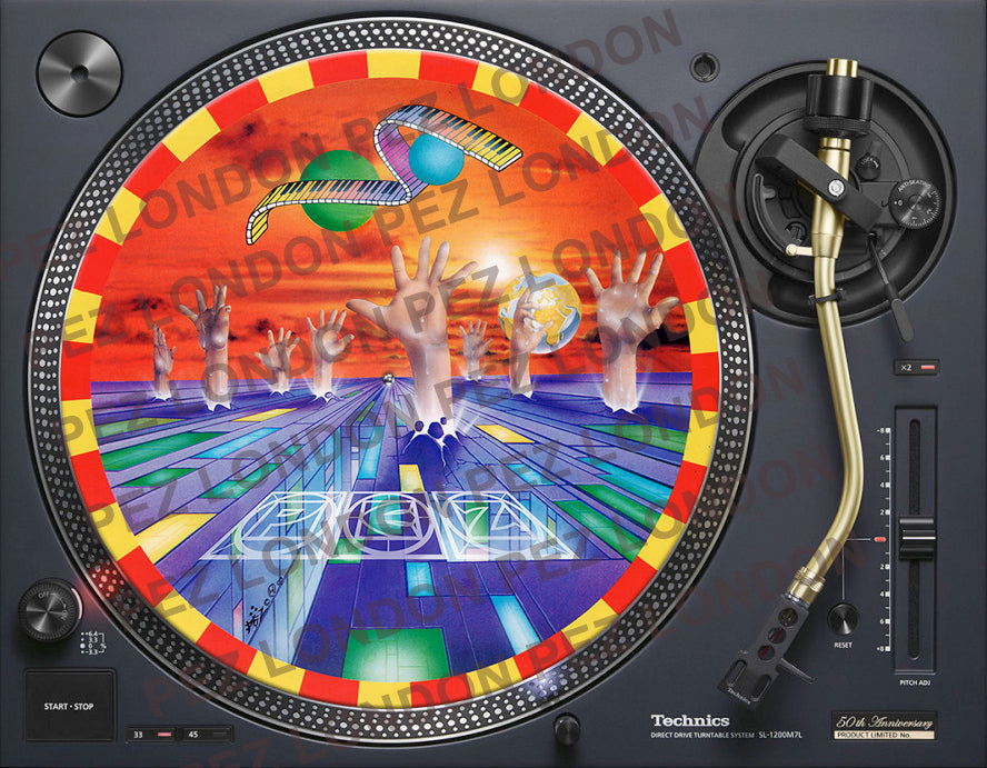World Dance 1 Original Rave Flyer Artwork by PEZ London image 1