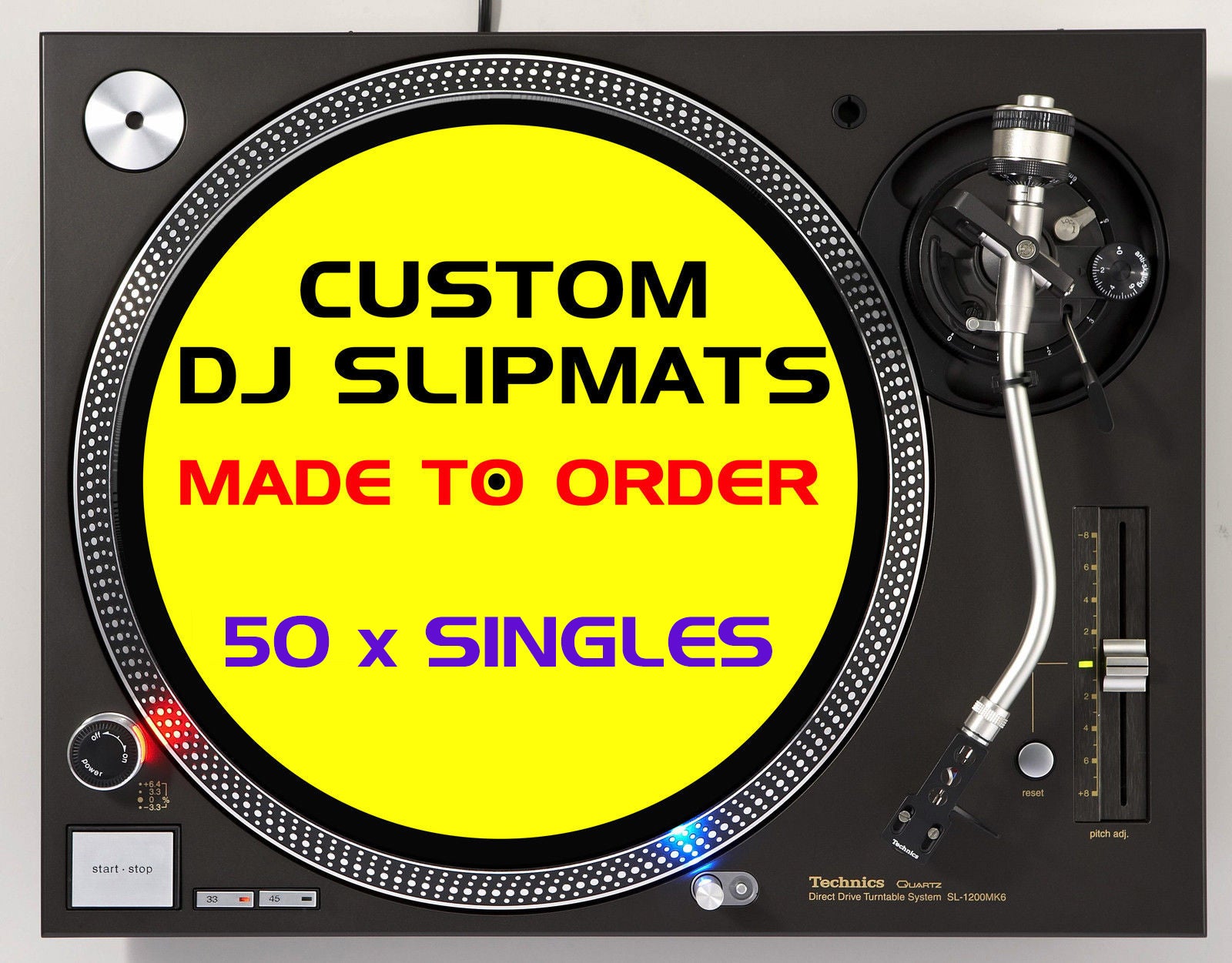 Custom Printed Slipmat (50 x singles) image 0
