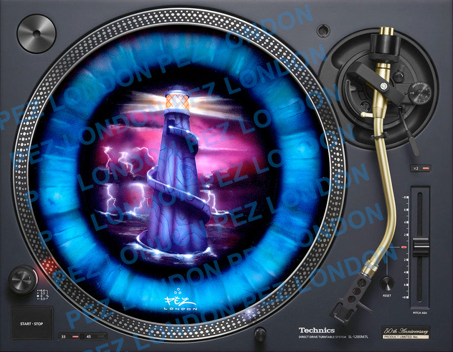 Eye See - Helter Skelter style Original Rave Flyer Artwork by PEZ London image 1