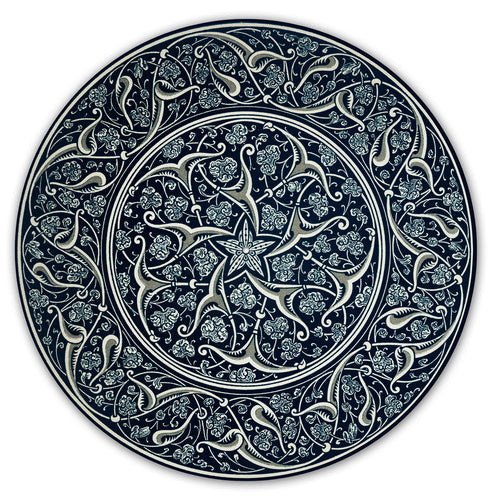 19th century floral retro Morris pattern slipmat image 0